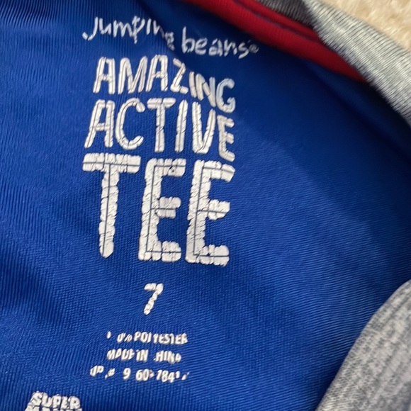 boys mario size 7 active tee graphic tee mario - Picture 2 of 2